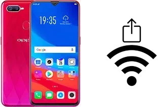 How to generate a QR code with the Wi-Fi password on a Oppo F9