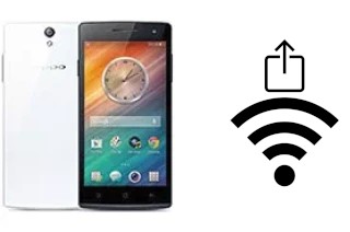 How to generate a QR code with the Wi-Fi password on a Oppo Find 5 Mini