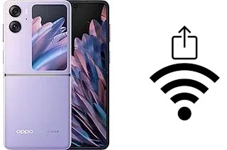 How to generate a Wi-Fi QR code on an Oppo Find N2 Flip