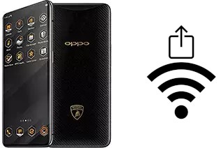 How to generate a QR code with the Wi-Fi password on a Oppo Find X Lamborghini