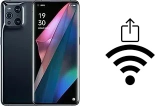 How to generate a Wi-Fi QR code on an Oppo Find X3 Pro