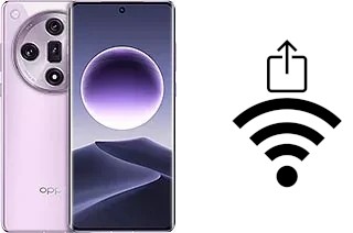 How to generate a QR code with the Wi-Fi password on a Oppo Find X7