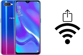 How to generate a QR code with the Wi-Fi password on a Oppo RX17 Neo