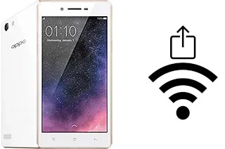 How to generate a QR code with the Wi-Fi password on a Oppo Neo 7