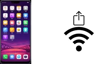 How to generate a QR code with the Wi-Fi password on a Oppo R15 Dream Mirror