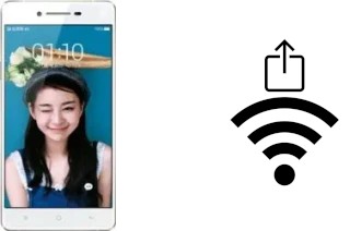 How to generate a QR code with the Wi-Fi password on a Oppo R1C