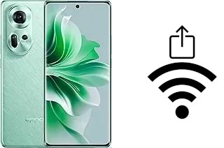 How to generate a QR code with the Wi-Fi password on a Oppo Reno11