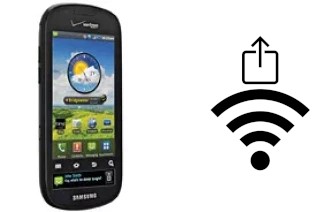 How to generate a QR code with the Wi-Fi password on a Samsung Continuum I400