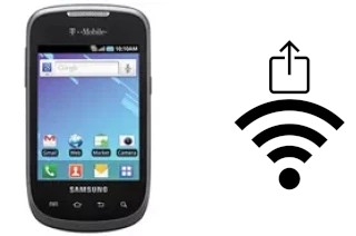 How to generate a QR code with the Wi-Fi password on a Samsung Dart T499