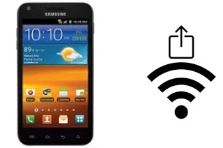 How to generate a QR code with the Wi-Fi password on a Samsung Galaxy S II Epic 4G Touch