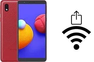 How to generate a Wi-Fi QR code on a Samsung Galaxy M01 Core