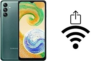 How to generate a QR code with the Wi-Fi password on a Samsung Galaxy A04s