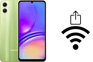 How to generate a Wi-Fi QR code on a Samsung Galaxy A05