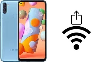 How to generate a Wi-Fi QR code on a Samsung Galaxy A11