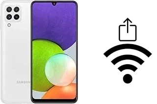 How to generate a Wi-Fi QR code on a Samsung Galaxy A22