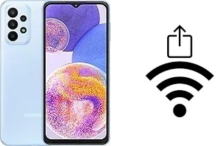 How to generate a Wi-Fi QR code on a Samsung Galaxy A23