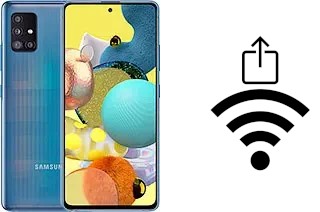 How to generate a Wi-Fi QR code on a Samsung Galaxy A51 5G UW