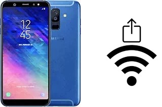 How to generate a QR code with the Wi-Fi password on a Samsung Galaxy A6+ (2018)