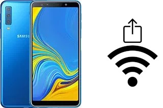 How to generate a QR code with the Wi-Fi password on a Samsung Galaxy A7 (2018)