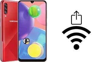 How to generate a QR code with the Wi-Fi password on a Samsung Galaxy A70s