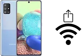 How to generate a Wi-Fi QR code on a Samsung Galaxy A71 5G UW