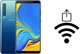 How to generate a QR code with the Wi-Fi password on a Samsung Galaxy A9 (2018)