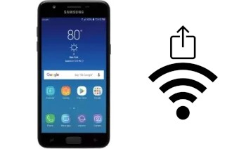 How to generate a QR code with the Wi-Fi password on a Samsung Galaxy Amp Prime 3