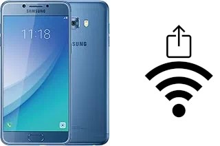 How to generate a QR code with the Wi-Fi password on a Samsung Galaxy C5 Pro