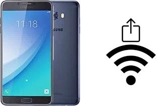 How to generate a QR code with the Wi-Fi password on a Samsung Galaxy C7 Pro