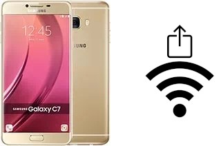 How to generate a QR code with the Wi-Fi password on a Samsung Galaxy C7