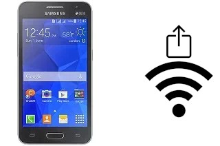 How to generate a QR code with the Wi-Fi password on a Samsung Galaxy Core 2