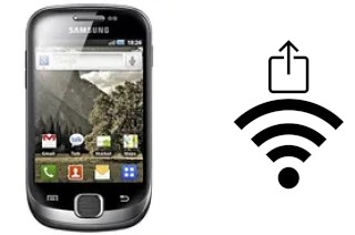 How to generate a QR code with the Wi-Fi password on a Samsung Galaxy Fit S5670