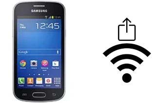 How to generate a QR code with the Wi-Fi password on a Samsung Galaxy Fresh S7390