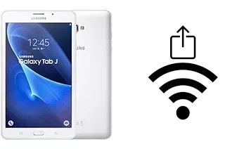 How to generate a QR code with the Wi-Fi password on a Samsung Galaxy Tab J