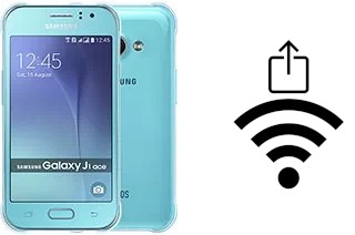 How to generate a QR code with the Wi-Fi password on a Samsung Galaxy J1 Ace