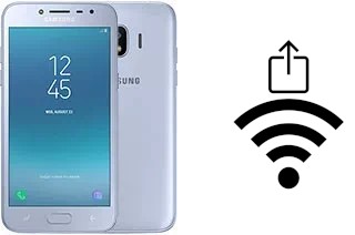 How to generate a QR code with the Wi-Fi password on a Samsung Galaxy J2 Pro (2018)