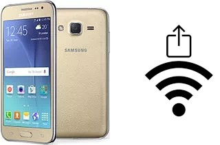 How to generate a Wi-Fi QR code on a Samsung Galaxy J2