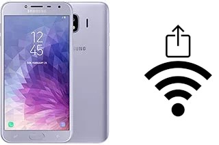 How to generate a QR code with the Wi-Fi password on a Samsung Galaxy J4