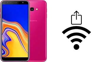 How to generate a QR code with the Wi-Fi password on a Samsung Galaxy J4+