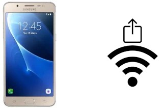 How to generate a QR code with the Wi-Fi password on a Samsung Galaxy J5 Metal