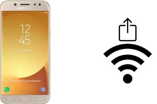 How to generate a QR code with the Wi-Fi password on a Samsung Galaxy J5 Pro