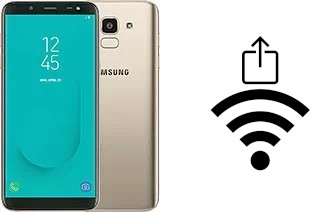 How to generate a QR code with the Wi-Fi password on a Samsung Galaxy J6