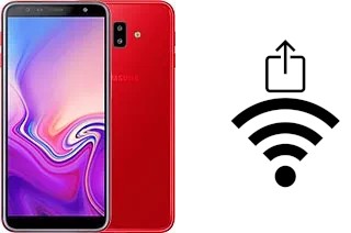 How to generate a QR code with the Wi-Fi password on a Samsung Galaxy J6+