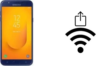 How to generate a QR code with the Wi-Fi password on a Samsung Galaxy J7 Duo (2018)