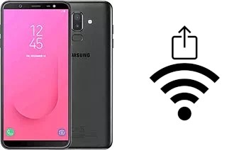 How to generate a QR code with the Wi-Fi password on a Samsung Galaxy J8