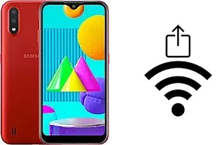 How to generate a Wi-Fi QR code on a Samsung Galaxy M01