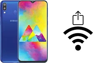 How to generate a QR code with the Wi-Fi password on a Samsung Galaxy M20