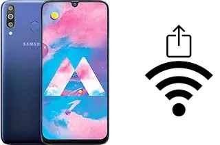 How to generate a QR code with the Wi-Fi password on a Samsung Galaxy M30