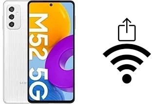 How to generate a Wi-Fi QR code on a Samsung Galaxy M52 5G