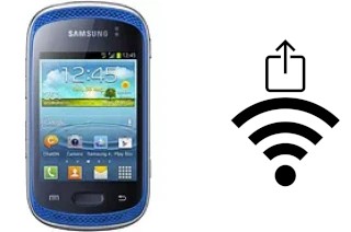 How to generate a QR code with the Wi-Fi password on a Samsung Galaxy Music Duos S6012